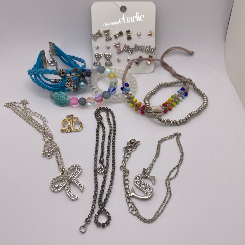 Charming Charlie Teen Jewelry Set with 9 NWT Earrings, Necklaces & Bracelets